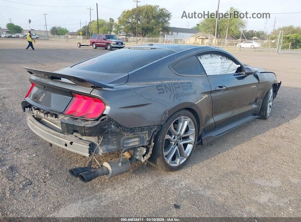 1FA6P8CF4K5201741 2019 FORD MUSTANG Gray Trasero derecho