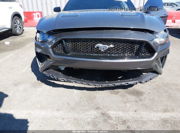 1FA6P8CF4M5118247 2021 FORD MUSTANG Серый Вид спереди