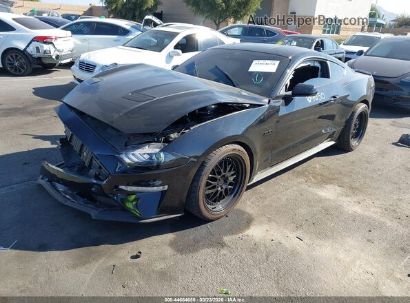1FA6P8CF5N5131817 2022 FORD MUSTANG Черный Передняя левая четверть