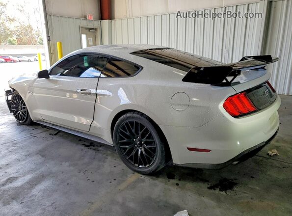 1FA6P8CF6J5129164 2018 FORD MUSTANG White Trasero izquierdo