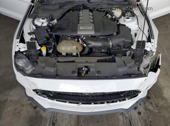 1FA6P8CF6J5129164 2018 FORD MUSTANG White Vista interior trasera