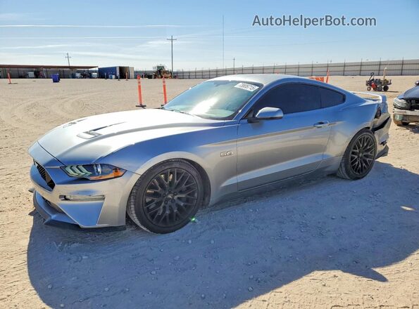 1FA6P8CF8L5103913 2020 FORD MUSTANG Серебряный Передняя левая четверть