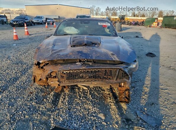 1FA6P8CF8M5149274 2021 FORD MUSTANG Серый Вид спереди