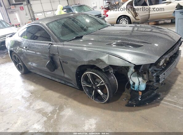 1FA6P8CFXG5227350 2016 FORD MUSTANG Серый Передняя правая четверть