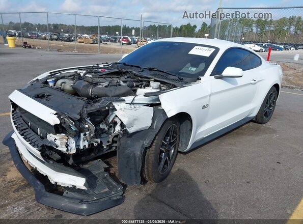 1FA6P8CFXM5151950 2021 FORD MUSTANG White წინა მარცხენა ხედი სამი მეოთხედიდან