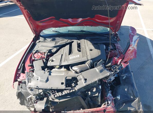 1FA6P8CFXM5157358 2021 FORD MUSTANG Красный Вид сзади