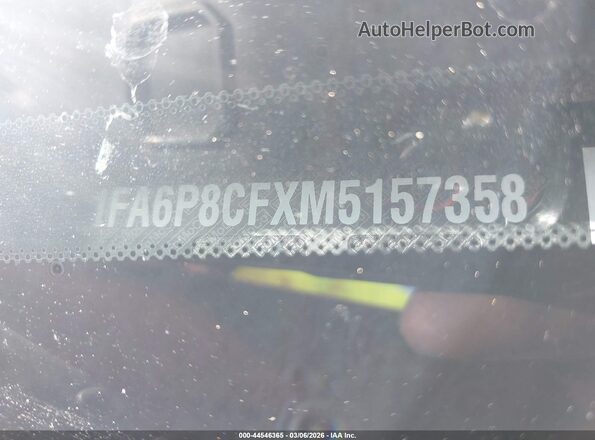 1FA6P8CFXM5157358 2021 FORD MUSTANG Красный Вид подкапотного пространства