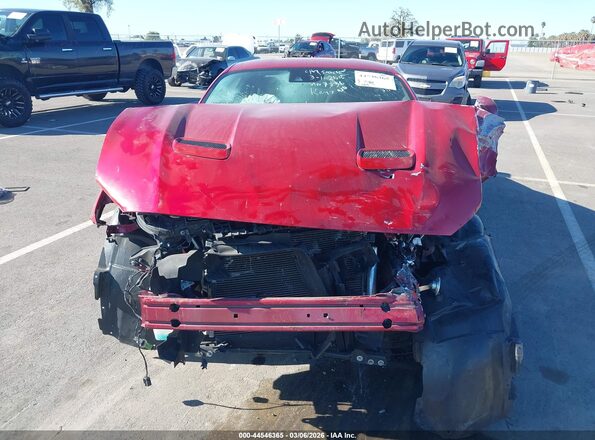 1FA6P8CFXM5157358 2021 FORD MUSTANG Красный Вид щитка приборов