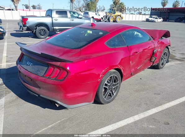1FA6P8CFXM5157358 2021 FORD MUSTANG Красный Задняя правая четверть