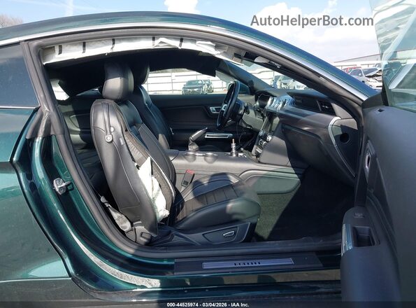 1FA6P8K06K5501116 2019 FORD MUSTANG Зеленый Вид салона спереди