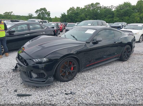 1FA6P8R07N5551744 2022 FORD MUSTANG Черный Передняя левая четверть