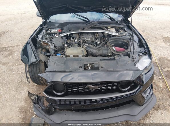 1FA6P8R07N5551744 2022 FORD MUSTANG Черный Вид сзади