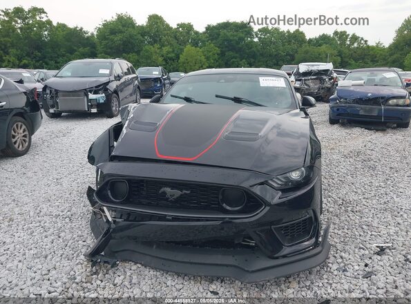 1FA6P8R07N5551744 2022 FORD MUSTANG Черный Вид задней части салона