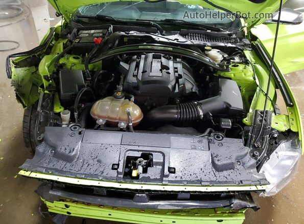 1FA6P8TD5L5103690 2020 FORD MUSTANG Зеленый Вид задней части салона