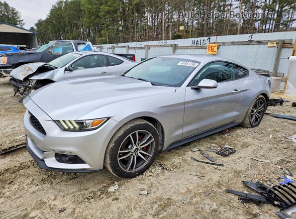 1FA6P8TH0G5210932 2016 FORD MUSTANG Серебряный Передняя левая четверть