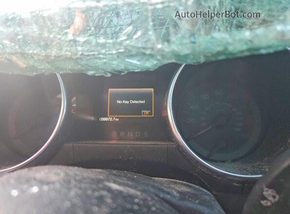 1FA6P8TH0K5118843 2019 FORD MUSTANG Blue Instrument cluster view