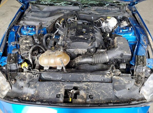 1FA6P8TH0K5118843 2019 FORD MUSTANG Blue Rear interior view