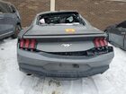 2024 Ford Mustang Gray vin: 1FA6P8TH0R5120800 Damage: Rear Glass, Broken, Replacement Required