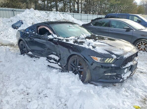 1FA6P8TH2H5304540 2017 FORD MUSTANG Черный Передняя правая четверть