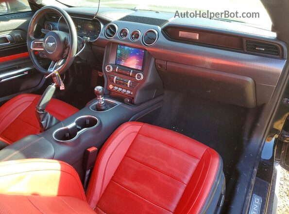 1FA6P8TH2K5130296 2019 FORD MUSTANG Black Вид панелі приладів