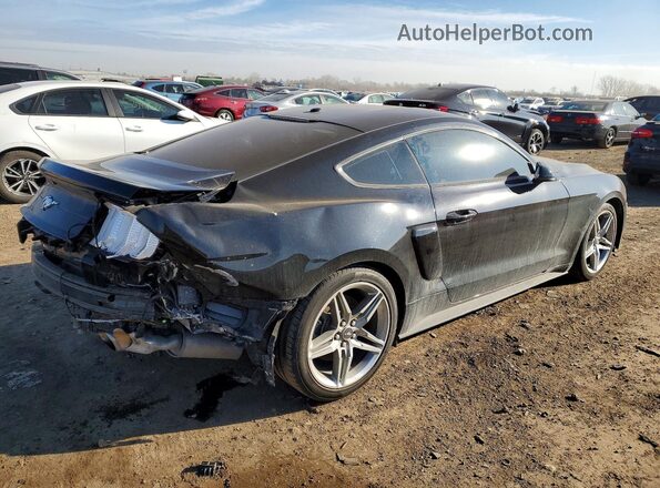 1FA6P8TH2K5130296 2019 FORD MUSTANG Black Задня права чверть