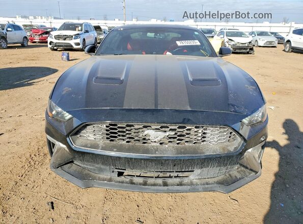 1FA6P8TH2K5130296 2019 FORD MUSTANG Black Вид спереду