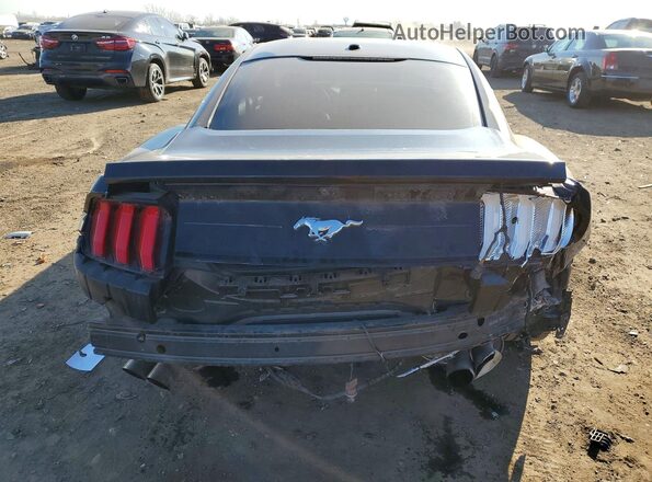 1FA6P8TH2K5130296 2019 FORD MUSTANG Black Вид ззаду