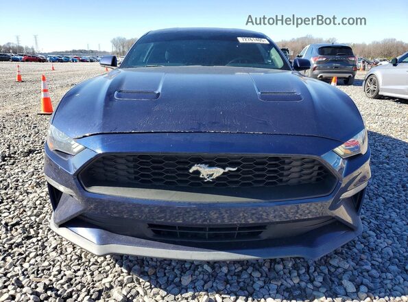 1FA6P8TH2K5139726 2019 FORD MUSTANG Blue Widok z przodu