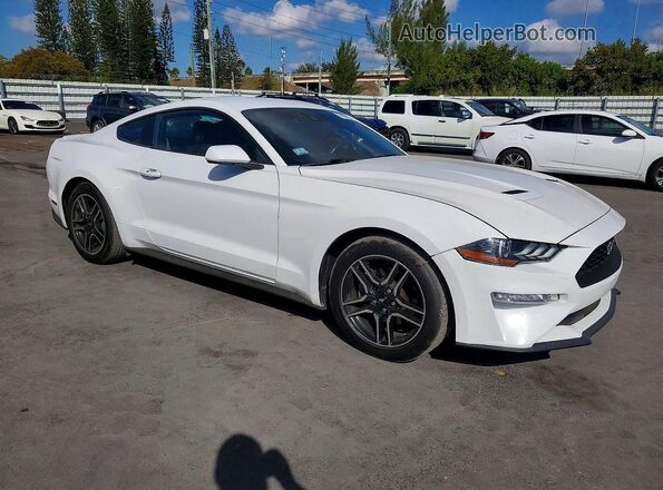 1FA6P8TH2M5102985 2021 FORD MUSTANG White Przód prawy