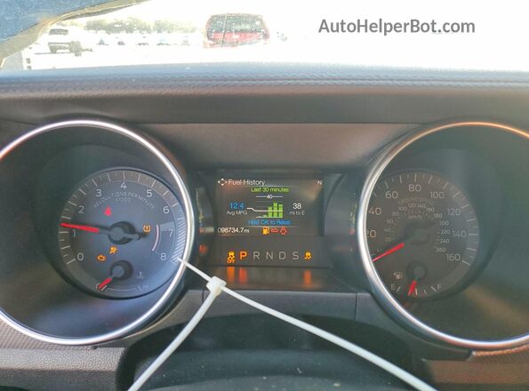 1FA6P8TH3K5167082 2019 FORD MUSTANG Gray Вид щитка приладів