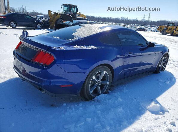 1FA6P8TH5G5312324 2016 FORD MUSTANG Синий Задняя правая четверть