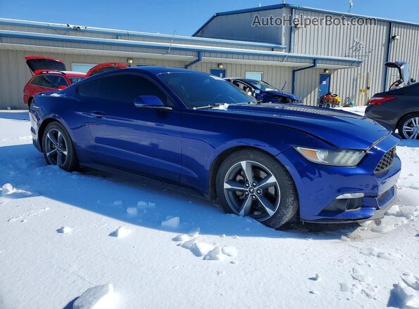 1FA6P8TH5G5312324 2016 FORD MUSTANG Синий Передняя правая четверть