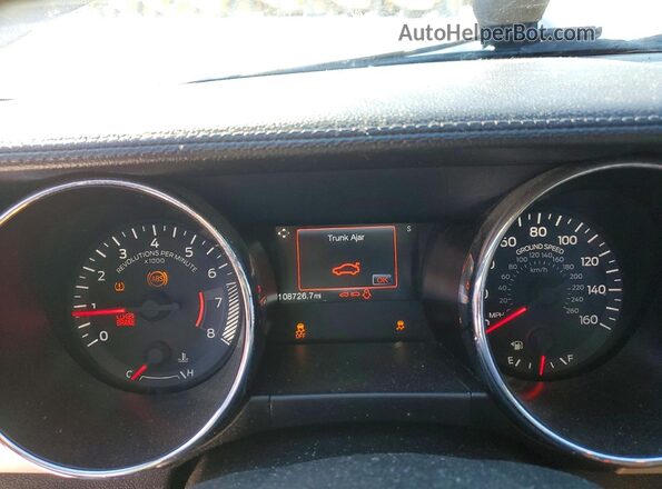 1FA6P8TH5G5312324 2016 FORD MUSTANG Синий Вид щитка приборов