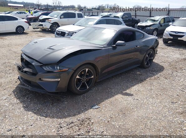 1FA6P8TH5K5175247 2019 FORD MUSTANG Black Առջևի ձախ երեք քառորդ տեսարան