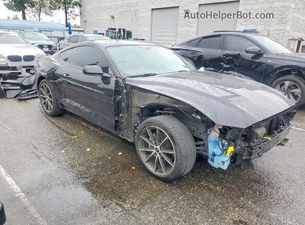 1FA6P8TH6K5106244 2019 FORD MUSTANG Черный Передняя правая четверть