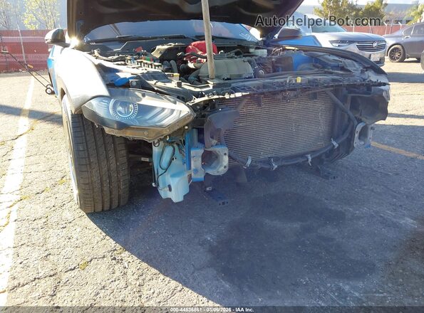 1FA6P8TH7K5143769 2019 FORD MUSTANG Синий Вид спереди