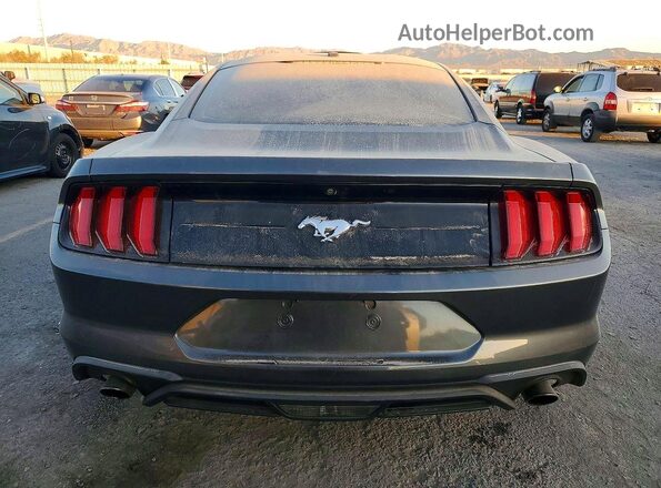1FA6P8TH7K5153086 2019 FORD MUSTANG Gray Հետևի տեսք