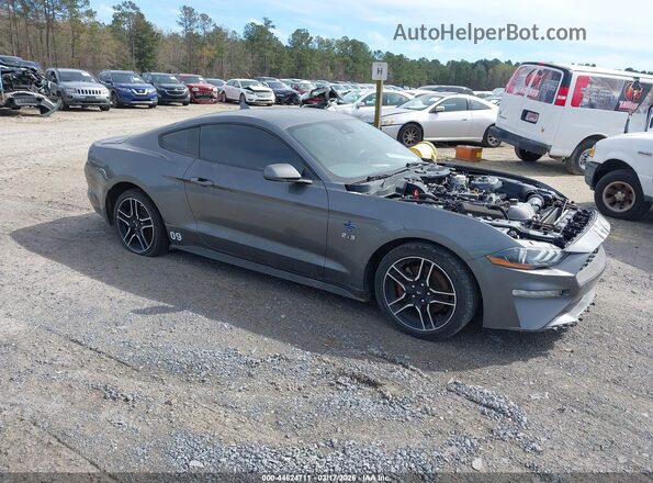1FA6P8TH8M5151446 2021 FORD MUSTANG Черный Передняя правая четверть