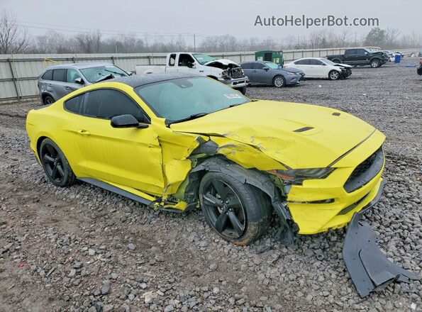 1FA6P8THXM5113930 2021 FORD MUSTANG Yellow Front right