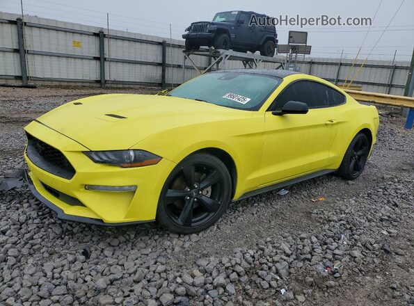 1FA6P8THXM5113930 2021 FORD MUSTANG Yellow Front left
