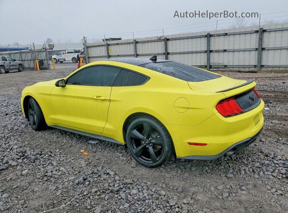 1FA6P8THXM5113930 2021 FORD MUSTANG Yellow Rear left