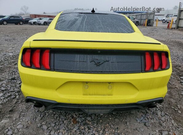 1FA6P8THXM5113930 2021 FORD MUSTANG Yellow Rear view