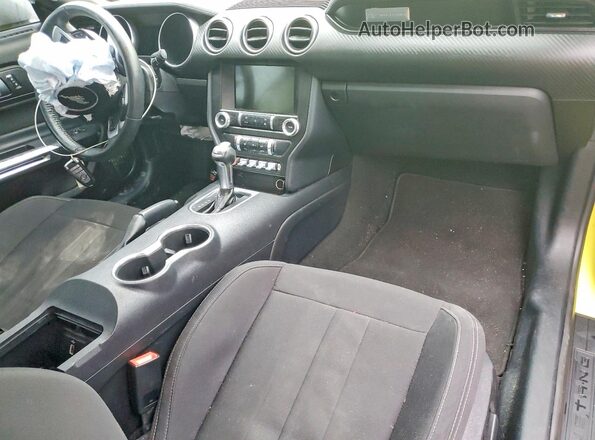 1FA6P8THXM5113930 2021 FORD MUSTANG Yellow Dashboard view