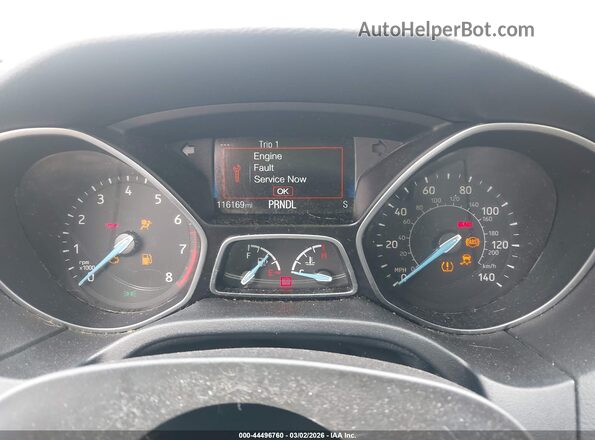 1FADP3F21GL243869 2016 FORD FOCUS Красный Вид задних сидений