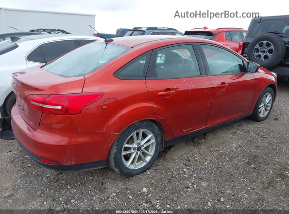 1FADP3F22JL268416 2018 FORD FOCUS Оранжевый Задняя правая четверть