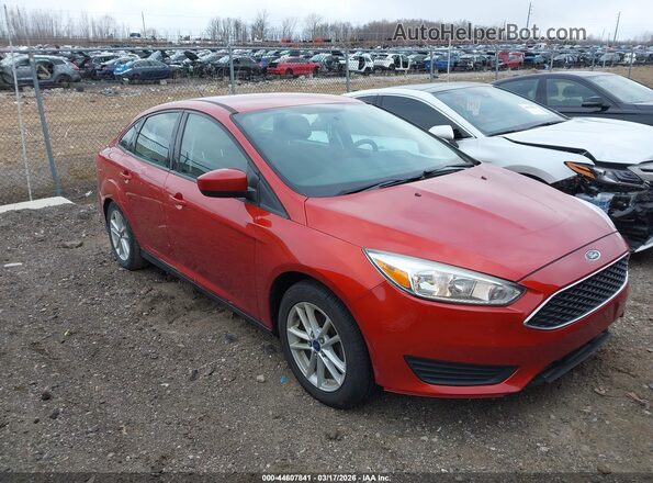 1FADP3F22JL268416 2018 FORD FOCUS Оранжевый Передняя правая четверть