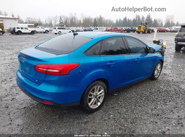 1FADP3F27HL236183 2017 FORD FOCUS Blue Tył prawy