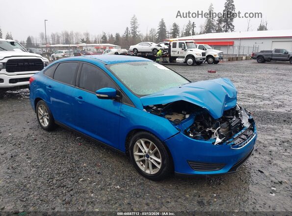 1FADP3F27HL236183 2017 FORD FOCUS Blue Przód prawy