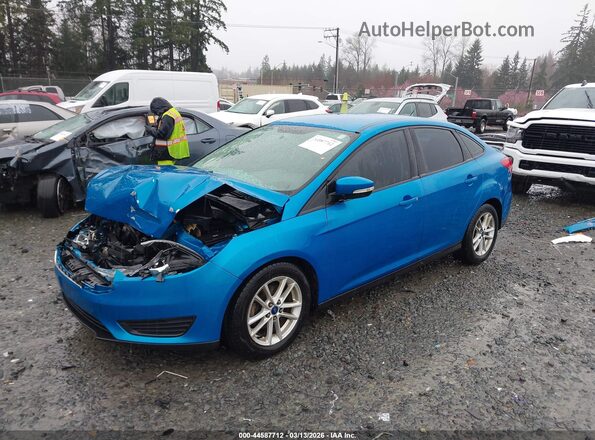 1FADP3F27HL236183 2017 FORD FOCUS Blue Przód lewy