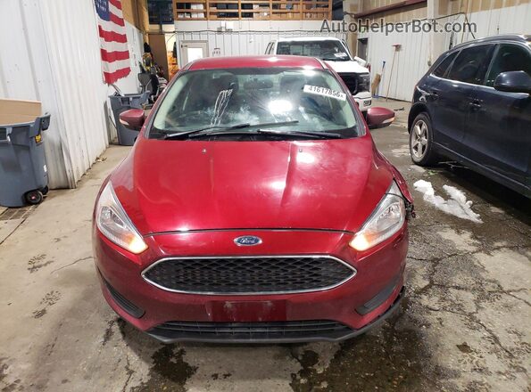 1FADP3F2XHL231091 2017 FORD FOCUS Красный Вид спереди